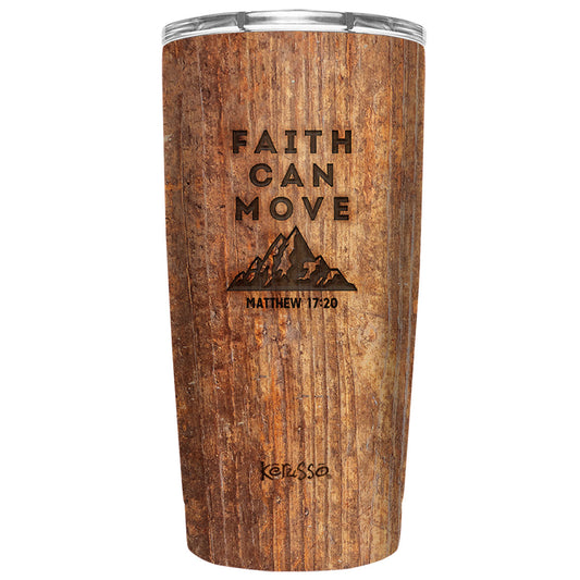 20 oz Dual Wall SS Mug - Faith Can Move