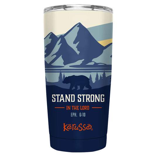 Kerusso 20 oz Stainless Steel Tumbler Stand Strong